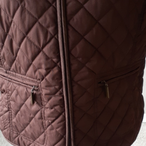 VANHEUSEN Quilted Ladies Zippered Vest M - Picture 6 of 8